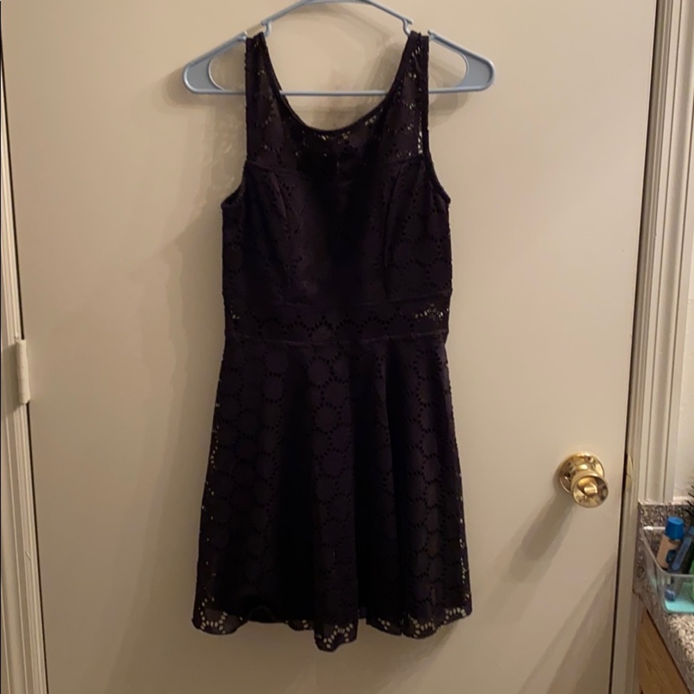 Patterned Black Dress